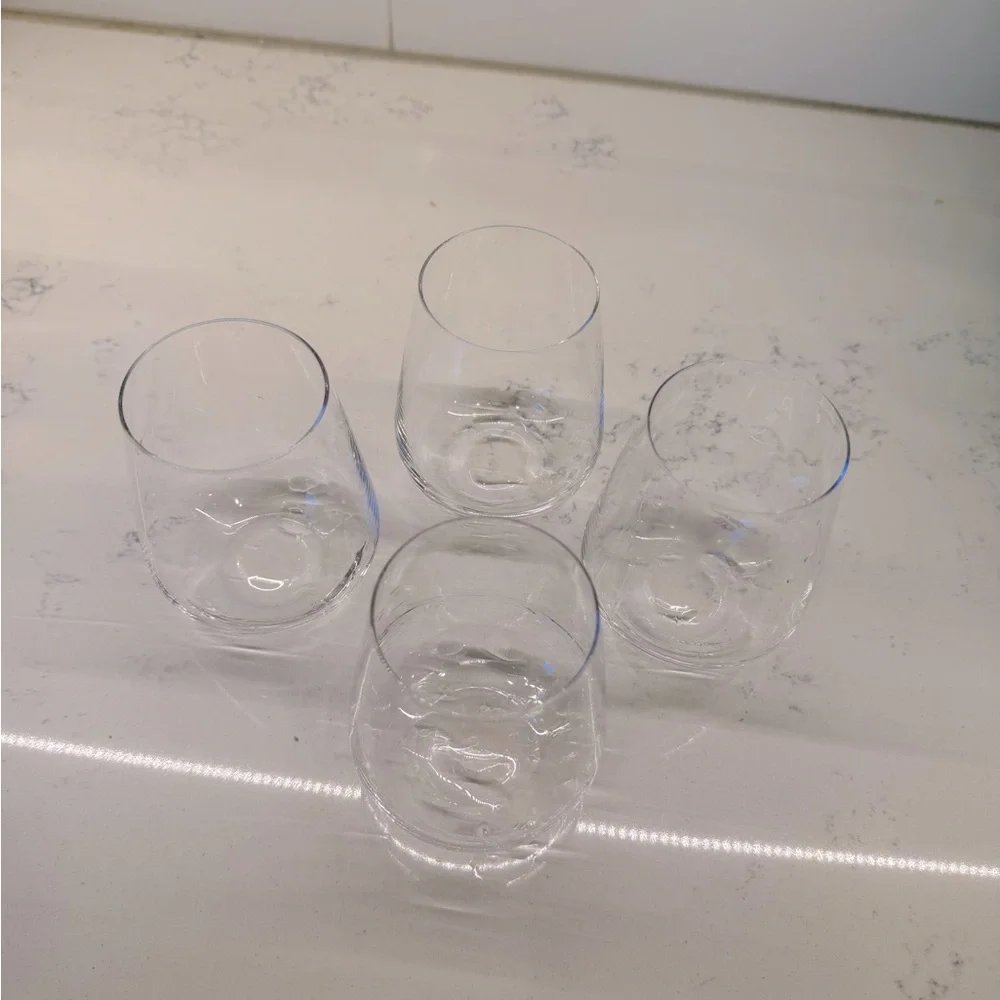 Williams Sonoma NWOT Clear Glass Tumblers Set